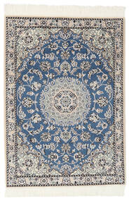79X109 絨毯 オリエンタル ナイン Fine 9La 絨毯 紺色の/ベージュ ( ペルシャ/イラン)