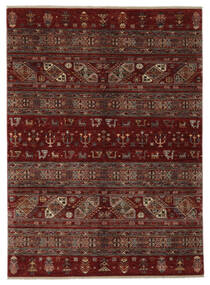  Shabargan 絨毯 183X248 オリエンタル 手織り 黒/濃い茶色 (ウール, アフガニスタン)