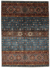 Shabargan 絨毯 151X209 オリエンタル 手織り 黒/濃い茶色 (ウール, アフガニスタン)