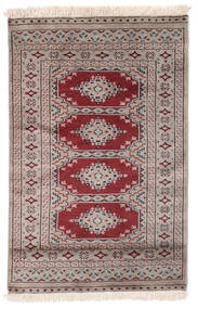  パキスタン ブハラ 2Ply 絨毯 78X120 オリエンタル 手織り 濃い茶色/薄茶色 (ウール, パキスタン)