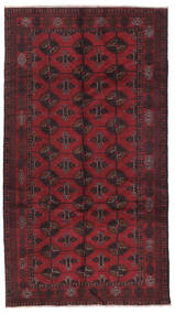  バルーチ 絨毯 155X280 オリエンタル 手織り 廊下 カーペット 黒/深紅色の (ウール, アフガニスタン)
