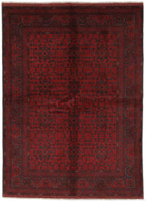  アフガン Khal Mohammadi 絨毯 173X233 オリエンタル 手織り 黒/深紅色の (ウール, )