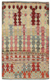  Moroccan Berber - Afghanistan 絨毯 108X187 モダン 手織り 濃い茶色/ベージュ (ウール, アフガニスタン)
