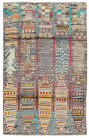  Moroccan Berber - Afghanistan 絨毯 115X182 モダン 手織り 濃い茶色/濃いグレー (ウール, アフガニスタン)