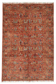  Shabargan 絨毯 123X183 オリエンタル 手織り 深紅色の/濃い茶色 (ウール, アフガニスタン)