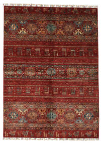  Shabargan 絨毯 173X239 オリエンタル 手織り 黒/濃い茶色 (ウール, アフガニスタン)