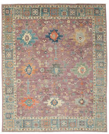 絨毯 ウサク Design 絨毯 241X302 茶/深紅色の (ウール, アフガニスタン)