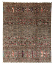  Shabargan 絨毯 254X312 オリエンタル 手織り 濃い茶色/黒 大きな (ウール, アフガニスタン)