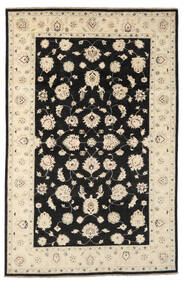  Ziegler 絨毯 190X293 オリエンタル 手織り 黒/薄茶色 (ウール, アフガニスタン)