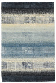  ギャッベ Loribaft 絨毯 120X180 モダン 手織り 黒/紺色の (ウール, インド)