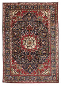 絨毯 タブリーズ 224X328 黒/茶 (ウール, ペルシャ/イラン)