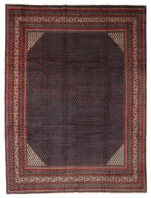 絨毯 サルーク Mir 絨毯 274X360 黒/深紅色の 大きな (ウール, ペルシャ/イラン)