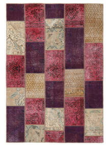 パッチワーク - Persien/Iran 絨毯 143X204 モダン 手織り 深紅色の/黒 (ウール, ペルシャ/イラン)