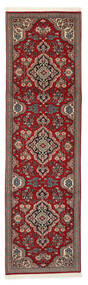 絨毯 ペルシャ クム Kork/シルク 絨毯 80X279 廊下 カーペット 深紅色の/黒 ( ペルシャ/イラン)