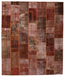 257X308 絨毯 Patchwork - Persien/Iran モダン 手織り 深紅色の/黒 大きな (ウール, ペルシャ/イラン)