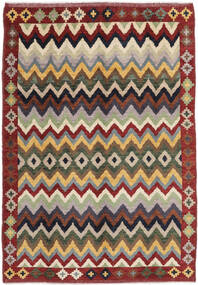絨毯 Moroccan Berber - Afghanistan 168X243 深紅色の/黒 (ウール, アフガニスタン)