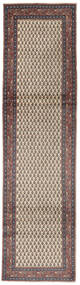  サルーク Mir 絨毯 80X308 オリエンタル 手織り 廊下 カーペット 黒/濃い茶色 (ウール, ペルシャ/イラン)