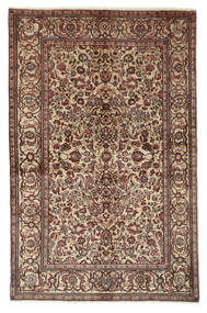  サルーク 絨毯 136X210 オリエンタル 手織り 濃い茶色/茶 (ウール, ペルシャ/イラン)