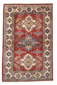 カザック Fine 絨毯 97X150 オリエンタル 手織り 深紅色の/茶 (ウール, )