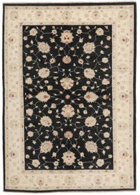  Ziegler 絨毯 165X235 オリエンタル 手織り 黒/薄茶色 (ウール, アフガニスタン)