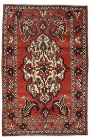  バクティアリ 絨毯 129X199 オリエンタル 手織り 黒/濃い茶色 (ウール, ペルシャ/イラン)