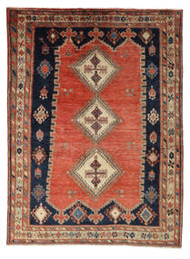  アフシャル 絨毯 146X190 オリエンタル 手織り 深紅色の/茶 (ウール, )