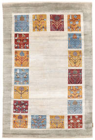  ギャッベ Loribaft 絨毯 127X192 モダン 手織り 薄茶色/暗めのベージュ色の (ウール, インド)