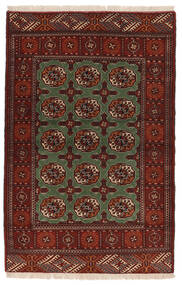  トルクメン 絨毯 110X167 オリエンタル 手織り 黒/濃い茶色 (ウール, ペルシャ/イラン)
