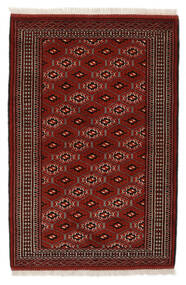  トルクメン 絨毯 102X153 オリエンタル 手織り 黒/深紅色の (ウール, ペルシャ/イラン)