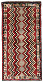  カシュガイ 絨毯 104X203 オリエンタル 手織り 深紅色の/黒 (ウール, )