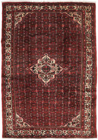  ホセイナバード 絨毯 206X293 オリエンタル 手織り 黒/濃い茶色 (ウール, ペルシャ/イラン)