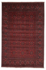 197X298 絨毯 オリエンタル アフガン Khal Mohammadi 絨毯 黒/深紅色の (ウール, アフガニスタン)