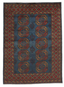  アフガン 絨毯 168X233 オリエンタル 手織り 黒/濃い茶色 (ウール, アフガニスタン)