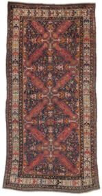 絨毯 アンティーク Seikur Ca. 1900 205X410 深紅色の/黒 (ウール, アゼルバイジャン/ロシア)