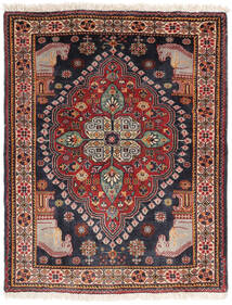  カシュガイ 絨毯 68X88 オリエンタル 手織り 濃い茶色/濃い紫 (綿, ペルシャ/イラン)