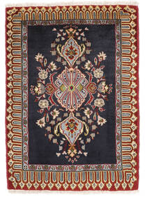  サルーク 絨毯 63X89 オリエンタル 手織り 黒/濃い茶色 (ウール, ペルシャ/イラン)