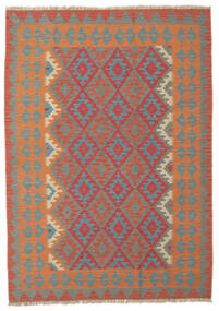  キリム ファーシュ 絨毯 172X244 オリエンタル 手織り 深紅色の/黒 (ウール, ペルシャ/イラン)