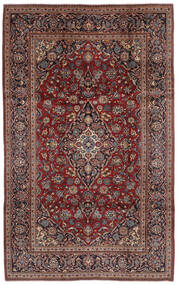 カシャン 絨毯 200X320 オリエンタル 手織り 黒/濃い茶色 (ウール, ペルシャ/イラン)
