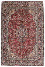  タブリーズ 絨毯 201X295 オリエンタル 手織り 濃い茶色/黒 (ウール, ペルシャ/イラン)