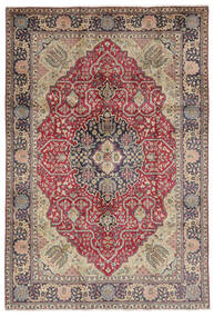  タブリーズ 絨毯 203X304 オリエンタル 手織り 濃い茶色/黒 (ウール, ペルシャ/イラン)