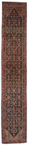  アンティーク ホセイナバード Ca. 1930 絨毯 85X475 オリエンタル 手織り 廊下 カーペット 黒/濃い茶色 (ウール, ペルシャ/イラン)