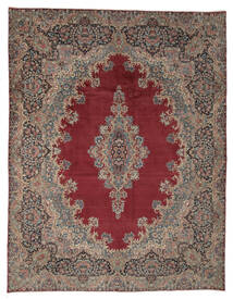 300X385 絨毯 オリエンタル アンティーク ケルマン Ca. 1920 絨毯 茶/深紅色の 大きな (ウール, ペルシャ/イラン)