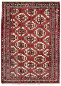  トルクメン 絨毯 228X318 オリエンタル 手織り 濃い茶色/黒 (ウール, ペルシャ/イラン)