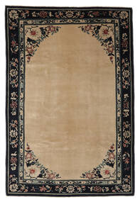  中国 アンティーク Peking 絨毯 184X275 オリエンタル 手織り 茶/黒 (ウール, 中国)