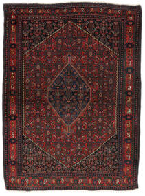 絨毯 ペルシャ アンティーク センネ Ca. 1930 110X147 黒/深紅色の (ウール, ペルシャ/イラン)