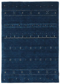  ギャッベ インド 絨毯 127X177 モダン 手織り 黒 (ウール, インド)