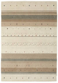  ギャッベ インド 絨毯 162X232 モダン 手織り ライトグリーン/茶 (ウール, インド)