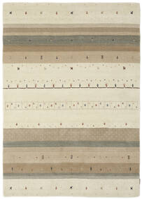  ギャッベ インド 絨毯 163X230 モダン 手織り ライトグリーン/濃い茶色 (ウール, インド)