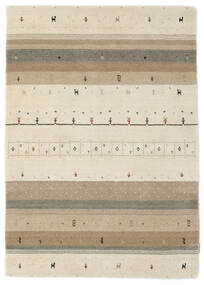  ギャッベ インド 絨毯 122X176 モダン 手織り ライトグリーン/濃い茶色 (ウール, インド)