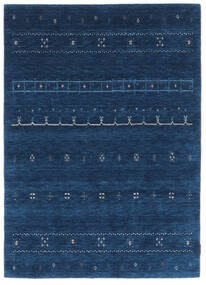  ギャッベ インド 絨毯 129X178 モダン 手織り 黒 (ウール, インド)